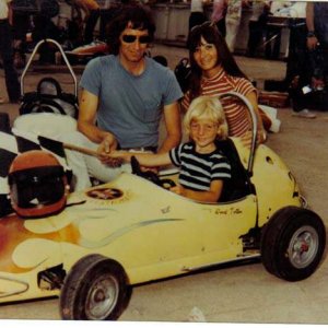 4-years old - My first racecar when I was 4 years old.  (what happened to all the blonde hair)?