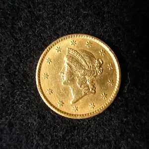 1853 Longacre $1 Dollar "Liberty Head" Gold Coin - Found in South Carolina while visiting my parents in August 2010