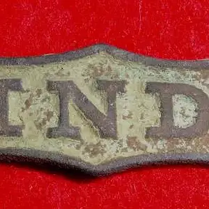 Indiana State Veteran's Pin - This is an Indiana state Union Veteran's pin that I dug at a picket post near the Hartsville Tennessee Battlefield. Elev