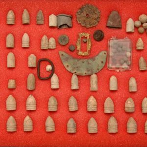 Morgan's 1863 Winter Camp -       I hunted this camp in Liberty, TN from March-Sept. in 1999. These are some of my finds. Best finds were both caliber