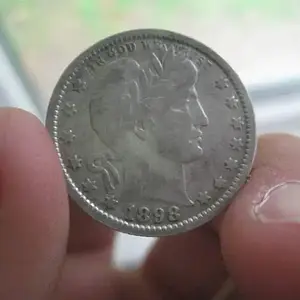 1st MD silver 1 - 1898 Barber Quarter