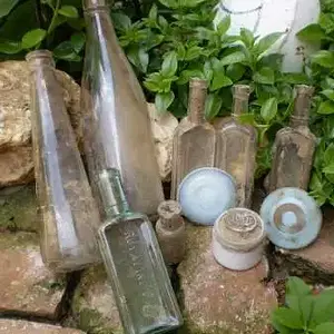 Bottle cache under the workshop