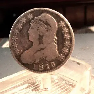 1813 Capped Bust half dollar - I dug this half from a 1732 church