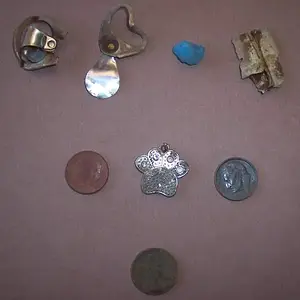 Front Yard Finds - A few items I dug from my front yard soon after receiving my new Tesoro Vaquero from Mike, aka Woodland Detectors.