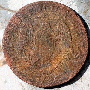 1788 Massachusetts Cent - My First Colonial !
 Breen #970
