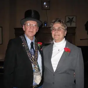 Karen and myself - Taken Dec. 20,2010 at my installation