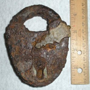 Large V.R. Crown Lock -        I dug this 1830-1840 era lock at an old 1840s home in Hartsville, TN.