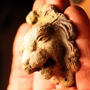 Victorian Lion - Surface find on rocky beach.