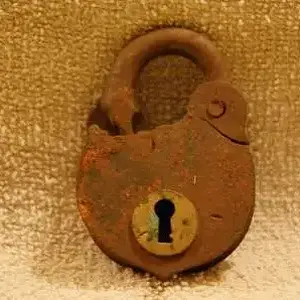 Old Padlock - One of my favorite finds in the relic category,found sometime in the late 90's early 2000's in a yard..