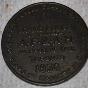 1938 Toronto Masons Badge - Found at demolished home site Bondhead ON.