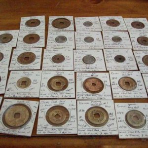 1600s-WW2 - Korean,Chinese and Japenese coins found in Korea