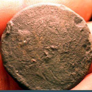 Counterfeit LEAD Draped Bust Cent - Weighs 18.3 grams, 4th cast Counterfeit found at site