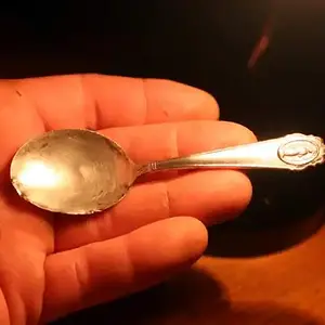 Sterling Catholic Spoon - Dug plowbent and toasted, Nice restore! http://forum.treasurenet.com/index.php/topic,400589.0.html