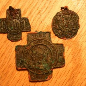 Spanish War Medals - Found in one hole
