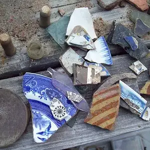 chards  - these are a great indication of a vanished home  site