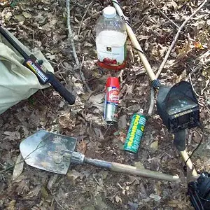 1265 X - Summer hunts , plenty of bug spray " Deep Woods Off " works