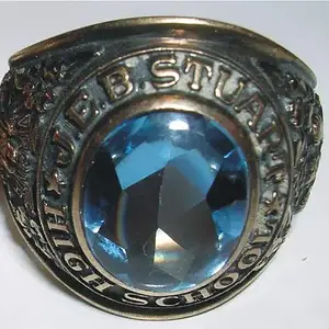 J.E.B. Stuart H.S. Ring - This J.E.B. Stuart H.S. ring is from the Class of 1963.
I returned it to the owner 43 years after he lost it.
He was shocked