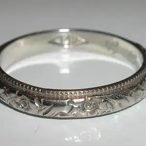 White Gold Ring - This is a 14K White Gold ring.