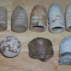 Civil War Bullets - Mix of dug bullets from a few CW sites.