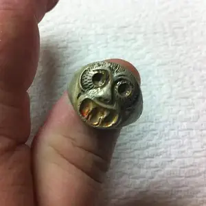 Cool Ring - Ring stamped Hong Kong inside.  I believe it is pretty old.  I found this in March at a old 1900's building in Jackson, Mo.  I really like