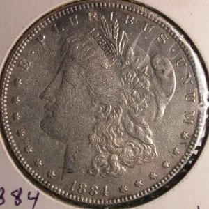 1884 Silver Dollar - I dug this coin on 6/18/05
