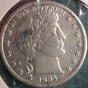 1894 Barber Half Dollar - I dug this half on 6/18/05