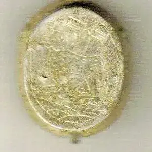old silver locket that has a lock of hair in it