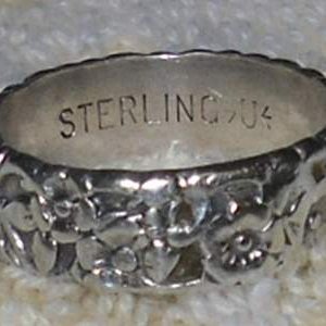 Sterling "Flower" Ring - Found at the 1880 Myrtle School site.