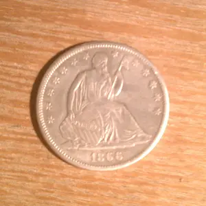 1866 seated half-dollar