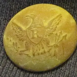 OMG!!! My first ever Eagle Button! A Riflemen's button. Then shortly after this one, came a 2nd one although not as good of condition. Spring 2010.