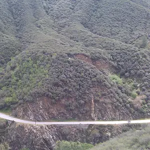 View of a bench from Shoemaker Road.