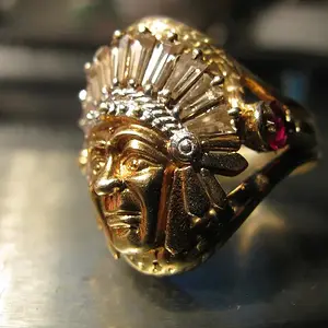 10k Indain head ring dirt digging find nice and clean...