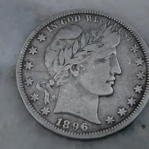 1896 Barber Half Dollar. O mint mark