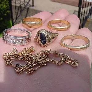 GOLD FINDS FROM A TRIP TO FLORIDA IN 2008 - ALL FROM WATER (CZ21)