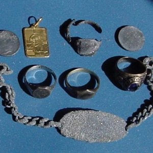 SOME COLD WATER SILVER & GOLD FROM A CT. SALTWATER BEACH 2002