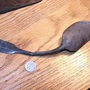 Jabez C Baldwin, salem Ma 1795-1813.
42 Gram Silver Spoon,
two pieces recovered
 6 months apart,
Fits like a key :)
