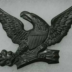 Restored Eagle Hat Plate Found at a Seminole Indian War Fort Site.