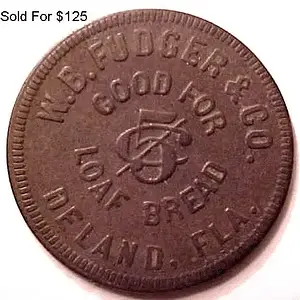 Rare Grocer's Token from Deland, FL