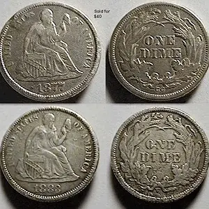 My 1st two seated dimes. Found on same day.