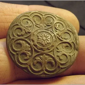 large fancy button
