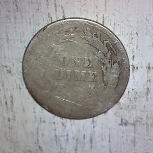 1892 Barber Dime Reverse