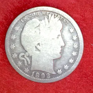 1892 O Barber Quarter