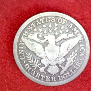 1892 O Barber Quarter Reverse