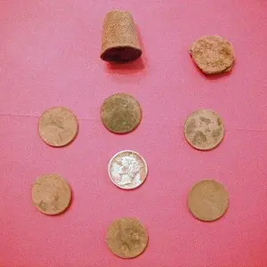 1920D Merc, Wheats, Indian, 1st thimble