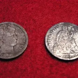 seating liberty dime 1891