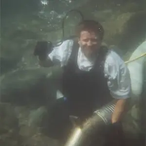 Reed's best underwater pic from 2000 Yuba River trip.