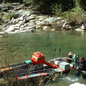 American Dredge 2005 with Milton and I on our Yuba River Claim