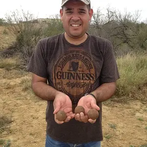 February 3, 2013 Cannon balls that I found buried in the ground.