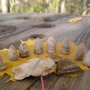 Assortment of bullets, some camp lead and a thimble.
