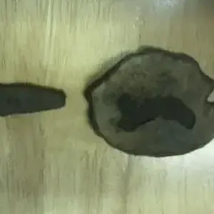 pewter spoon with partial handle